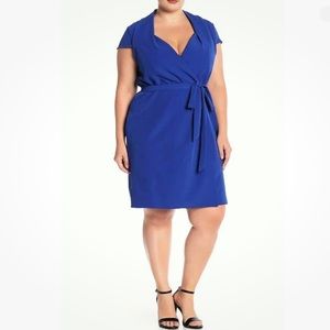 NWT Sharagano Faux Wrap Dress